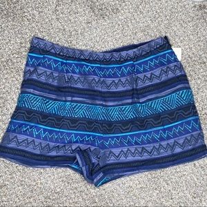 Blue  Aztec shorts